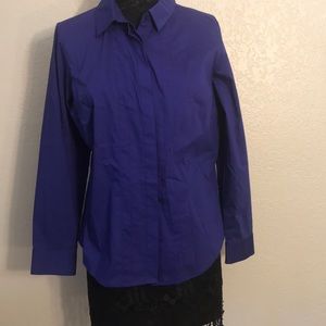 NWT purple collard professional blouse
